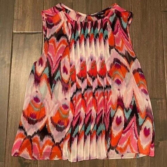 W118 by Walter Baker Colorful Abstract Sleeveless Blouse S - Picture 1 of 5